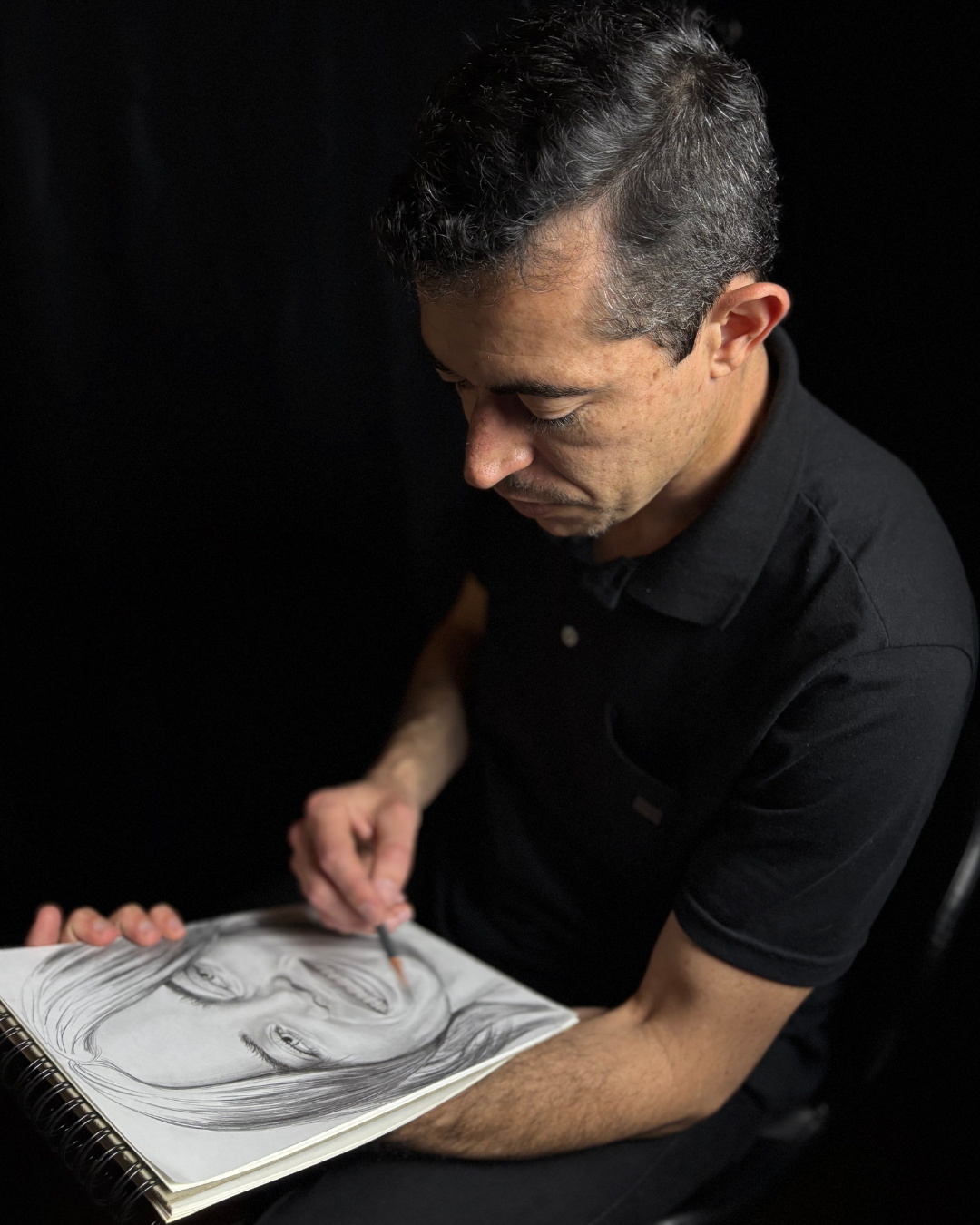 Keith Nunes desenhando